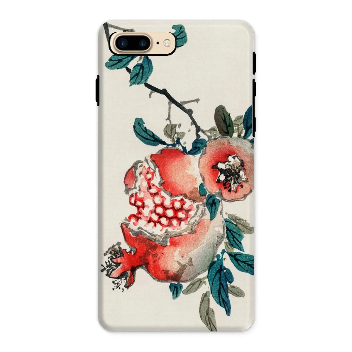 Pomegranate - Meiji Period Ukiyo-e Phone Case - Kōno Bairei - Iphone 8 Plus / Matte - Mobile Phone Cases - Aesthetic