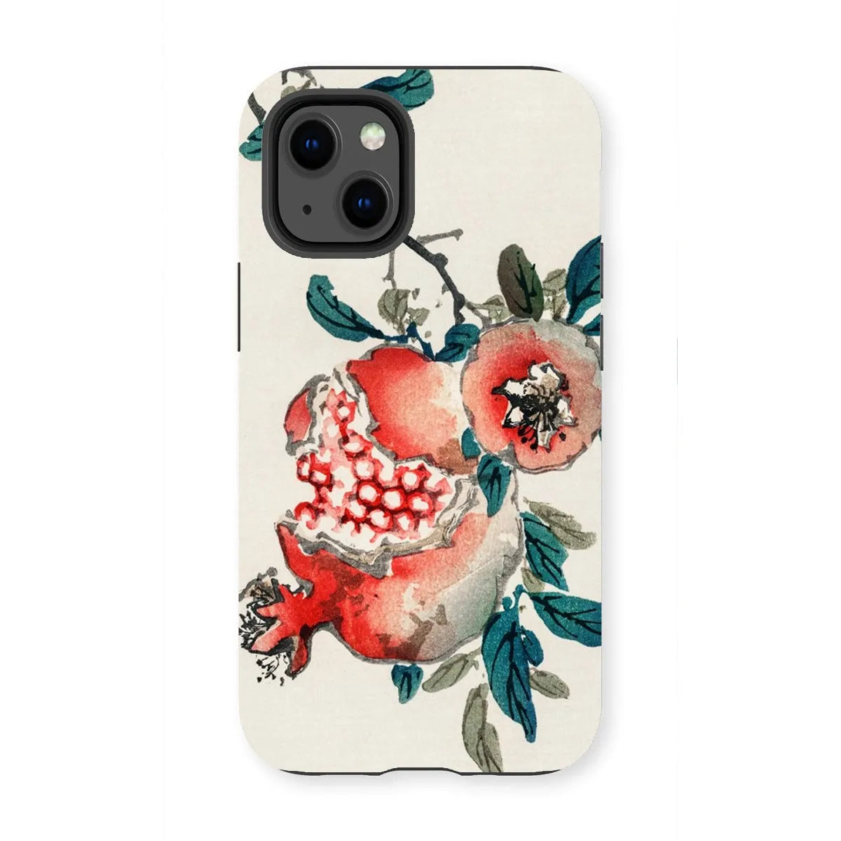 Pomegranate - Meiji Period Ukiyo-e Phone Case - Kōno Bairei - Iphone 13 Mini / Matte - Mobile Phone Cases - Aesthetic