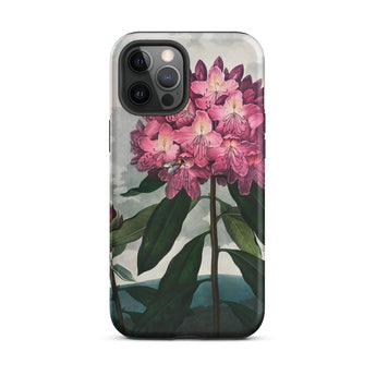 Pontic Rhododendron - Robert John Thornton Iphone Case, 12 Pro Max / Matte, Floral-patterned Smartphone Case
