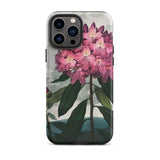 Pontic Rhododendron - Robert John Thornton Iphone Case, 13 Pro Max / Matte, Floral-patterned Phone Case
