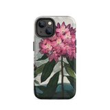 Pontic Rhododendron - Robert John Thornton Iphone Case, 14 / Matte, Floral-patterned Phone Case