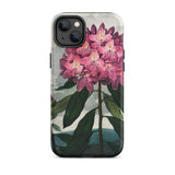 Pontic Rhododendron - Robert John Thornton Iphone Case, 14 Plus / Matte, Floral-patterned Iphone Case