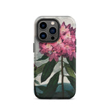 Pontic Rhododendron - Robert John Thornton Iphone Case, 14 Pro / Matte, Floral-patterned Phone Case