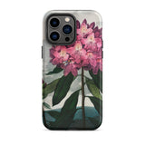 Pontic Rhododendron - Robert John Thornton Iphone Case, 14 Pro Max / Matte, Floral-patterned Phone Case