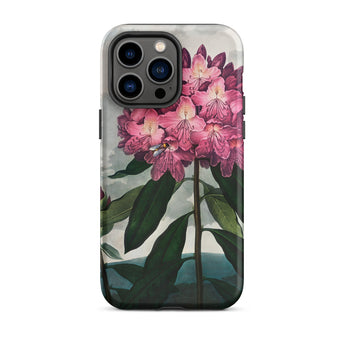 Pontic Rhododendron - Robert John Thornton Iphone Case, 14 Pro Max / Matte, Floral-patterned Phone Case