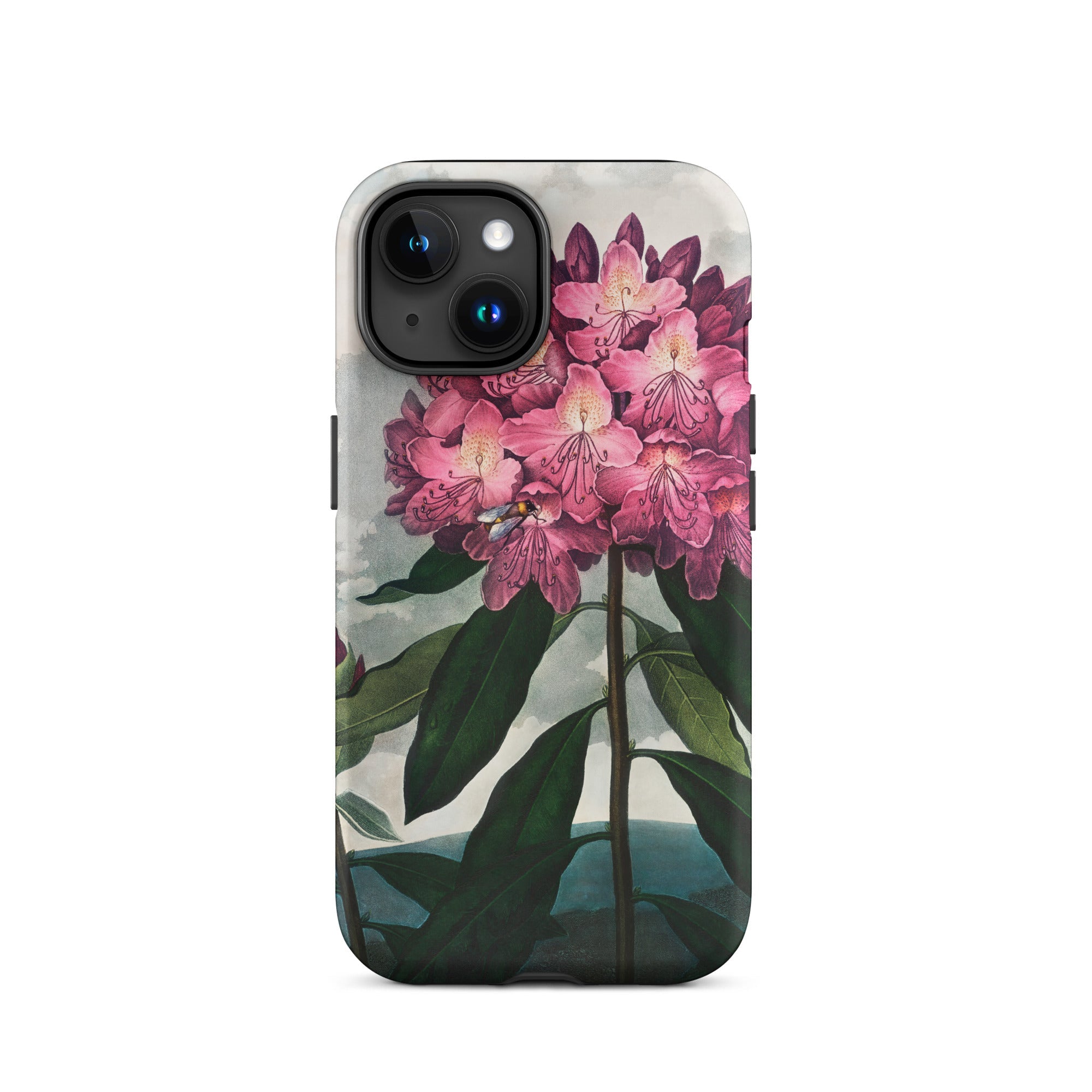 Pontic Rhododendron - Robert John Thornton Iphone Case, 15 / Matte, Floral-patterned Phone Case