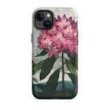 Pontic Rhododendron - Robert John Thornton Iphone Case, 15 Plus / Matte, Floral-patterned Phone Case