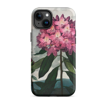 Pontic Rhododendron - Robert John Thornton Iphone Case, 15 Plus / Matte, Floral-patterned Phone Case