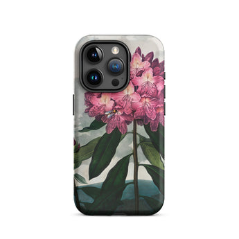 Pontic Rhododendron - Robert John Thornton Iphone Case, 15 Pro / Matte, Floral-patterned Phone Case
