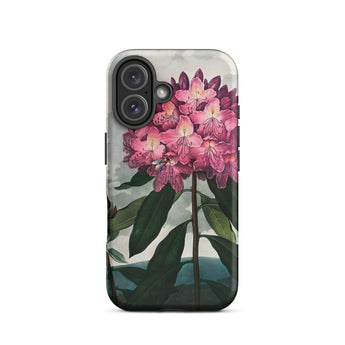 Pontic Rhododendron - Robert John Thornton Iphone Case, 16 / Matte, Floral-patterned Phone Case