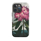 Pontic Rhododendron - Robert John Thornton Iphone Case, 16 Pro Max / Matte, Floral-patterned Smartphone Case