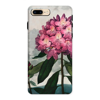 Pontic Rhododendron - Robert John Thornton Iphone Case, 8 Plus / Matte, Floral Phone Case