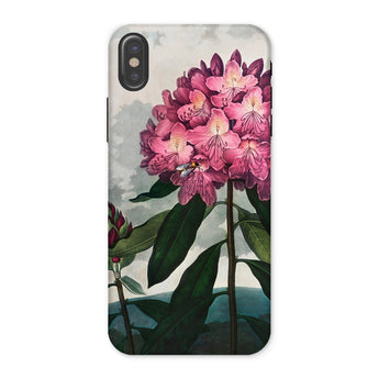 Pontic Rhododendron - Robert John Thornton Iphone Case, x / Matte, Floral-patterned Phone Case