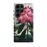 Pontic Rhododendron - Robert John Thornton Phone Case Samsung Galaxy S23 Ultra / Matte Phone Case Detailed Botanical Illustration Pink