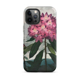 Pontic Rhododendron - Robert John Thornton Phone Case Iphone 12 Pro Max / Matte Floral-patterned Smartphone Case Pontic Rhododendron,