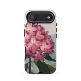 Pontic Rhododendron - Robert John Thornton Phone Case Iphone 17 Air / Matte Pink Floral Phone Case Detailed Rhododendron Design Durable