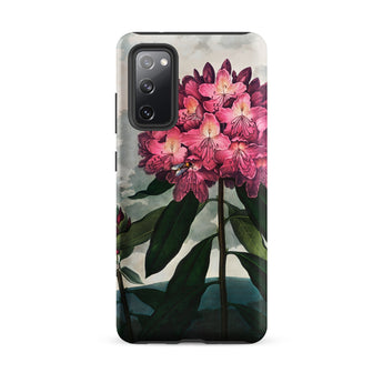 Pontic Rhododendron - Robert John Thornton Samsung Case, Galaxy S20 Fe / Matte, Phone Case Vibrant Pink Floral Design