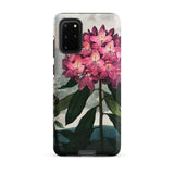 Pontic Rhododendron - Robert John Thornton Samsung Case, Galaxy S20 Plus / Matte, Smartphone Case Detailed Botanical Illustration Pink