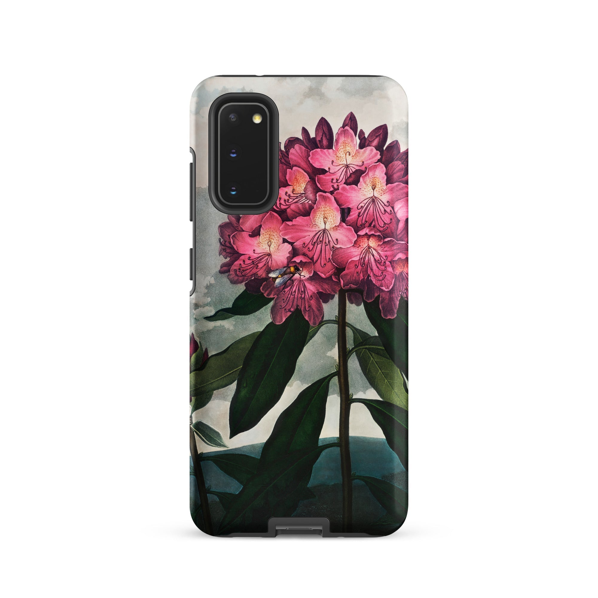 Pontic Rhododendron Robert John Thornton Samsung Case, Galaxy S20, Smartphone Case Pink Floral Design