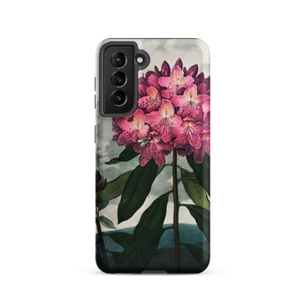 Pontic Rhododendron - Robert John Thornton Samsung Case, Galaxy S21 / Matte, Smartphone Case Vibrant Pink Floral Design