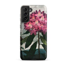 Pontic Rhododendron Robert John Thornton Samsung Case, Galaxy S21 Plus, Smartphone Case Adorned Vibrant Floral Design Pink Rhododendron