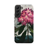 Pontic Rhododendron - Robert John Thornton Samsung Case, Galaxy S22 Plus / Matte, Smartphone Pink Rhododendron Floral Design Case