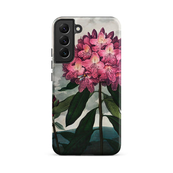 Pontic Rhododendron - Robert John Thornton Samsung Case, Galaxy S22 Plus / Matte, Smartphone Pink Rhododendron Floral Design Case