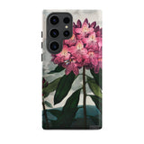 Pontic Rhododendron - Robert John Thornton Samsung Case, Galaxy S23 Ultra / Matte, Phone Case Vibrant Pink Rhododendron Flower Design