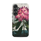 Pontic Rhododendron Robert John Thornton Samsung Case, Galaxy S25 Plus, Smartphone Floral Patterned Case Pink Rhododendron Flowers Bee