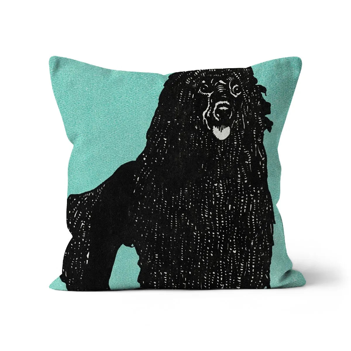 Poodle By Moriz Jung Cushion - Linen / 18’x18’ - Throw Pillows - Aesthetic Art