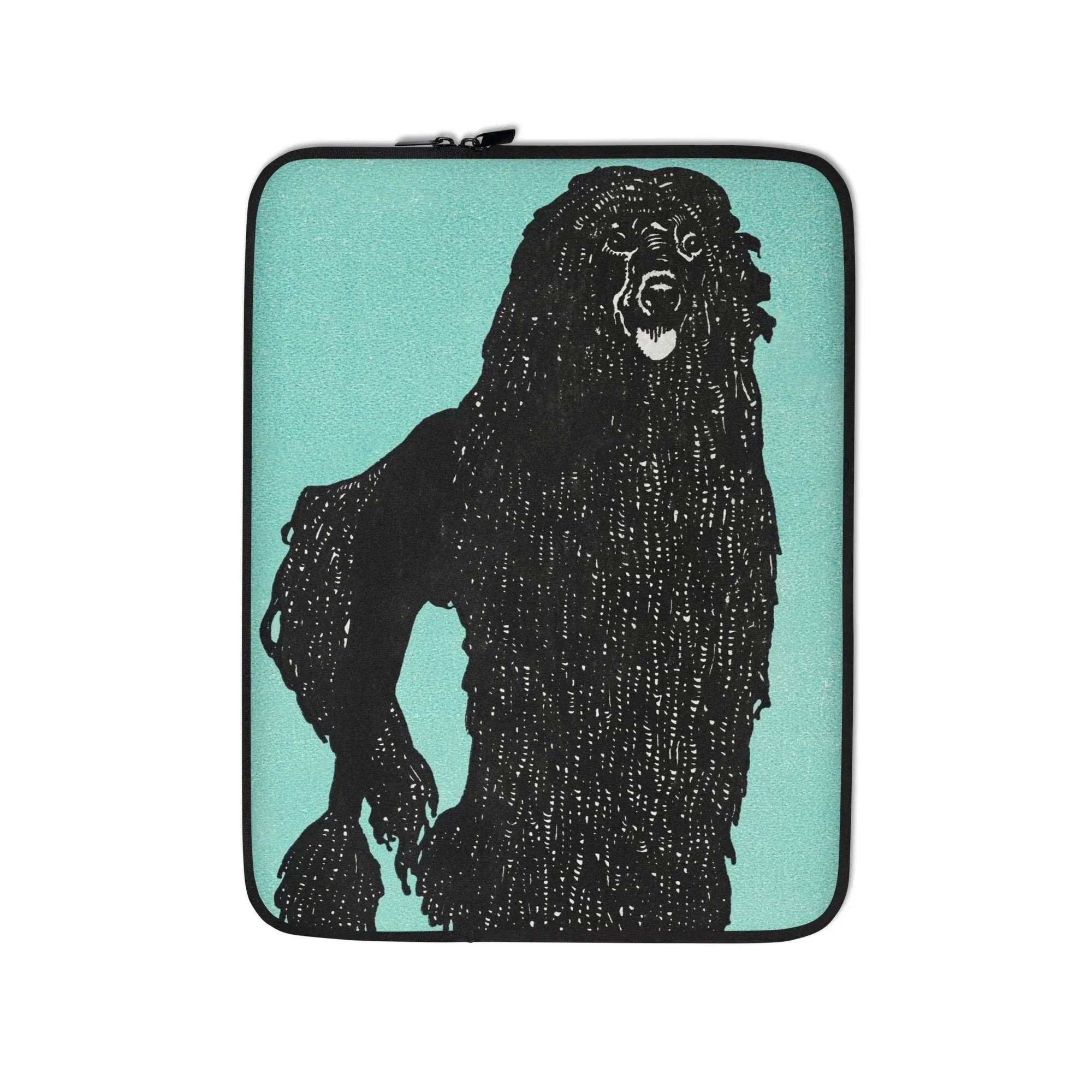 Poodle - Moriz Jung Lithograph Dog Art Laptop Sleeve 13″ Computer Covers & Skins