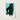 Black Poodle Illustration Teal Background Printed Rectangular Art Moriz Jung, Canine Charisma Explosion, Vintage Graphic Dog