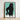 Black Poodle Illustration Frame Teal Background Moriz Jung, Canine Charisma Explosion, Vintage Graphic Dog