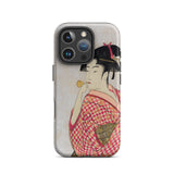 Poppen o Fuku Musume - Utamaro Ukiyo-e Iphone Case, 16 Pro / Matte, Iphone Case Japanese Art