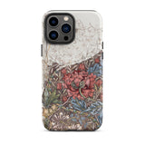 Poppies & Honeysuckle - William Morris Iphone Case, 13 Pro Max / Matte, Floral Patterned Phone Case
