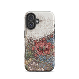 Poppies & Honeysuckle - William Morris Iphone Case, 16 / Matte, Floral Patterned Phone Case