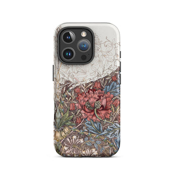 Poppies & Honeysuckle - William Morris Iphone Case, 16 Pro / Matte, Floral Patterned Phone Case