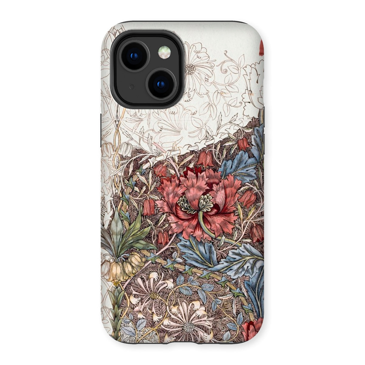 Poppies & Honeysuckle - William Morris Iphone Case - 14 Plus / Matte