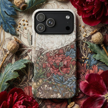 Poppies & Honeysuckle - William Morris Iphone Case, Mobile Phone Cases, Toby Leon