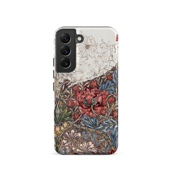 Poppies & Honeysuckle - William Morris Phone Case, Samsung Galaxy S22 / Matte, Mobile Cases, Toby Leon