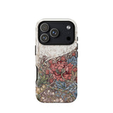 Poppies & Honeysuckle - William Morris Phone Case Iphone 17 Pro / Matte Iphone 12 Pro Max Case Floral Design White William Morris Floral,