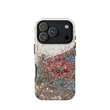 Poppies & Honeysuckle - William Morris Phone Case Iphone 17 Pro / Matte Iphone 12 Pro Max Case Floral Design White William Morris Floral,