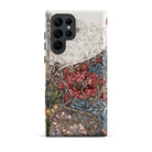 Poppies & Honeysuckle William Morris Samsung Case, Galaxy S22 Ultra / Matte, Phone Case Floral Design Red Flower Intricate Foliage
