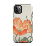 Poppies - Ohara Koson Shin-hanga Iphone Case, 11 Pro Max / Matte, Floral-patterned Smartphone Case