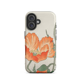 Poppies - Ohara Koson Shin-hanga Iphone Case, 16 / Matte, Floral-patterned Phone Case