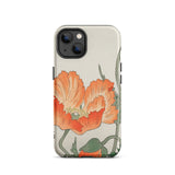 Poppies - Ohara Koson Shin-hanga Phone Case Iphone 13 / Matte Floral-patterned Iphone Case Ohara Koson’s Poppy, Poppy Masterpiece, Koson