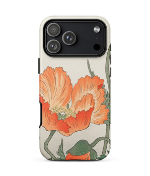 Iphone 17 Pro Max / Matte Poppies - Ohara Koson Shin-hanga Phone Case Koson’s Poppy, Masterpiece, Japanese