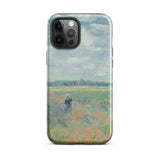 Poppy Fields Near Argenteuil - Claude Monet Iphone Case, 12 Pro Max / Gloss, Mobile Phone Cases, Toby Leon