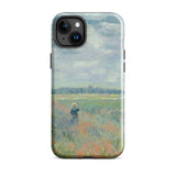 Poppy Fields Near Argenteuil - Claude Monet Iphone Case, 15 Plus / Gloss, Mobile Phone Cases, Toby Leon