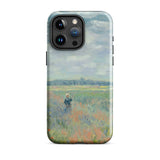 Poppy Fields Near Argenteuil - Claude Monet Iphone Case, 15 Pro Max / Gloss, Mobile Phone Cases, Toby Leon